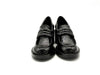 ENZO D'ALESSANDRO Mocassino donna in naplak nero tacco 70