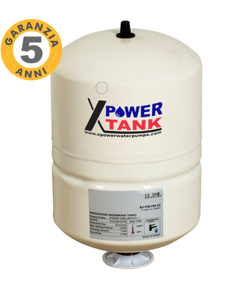 Power Tank 8lt vaso di espansione palla idrosfera - temperatura max 100°C
