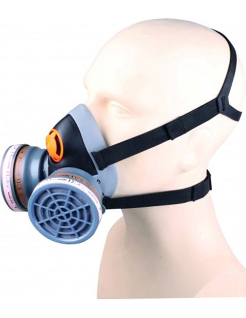 SEMIMASCHERA IN POLIPROPILENE E TERMOPLASTICA CON FILTRI M6400 taglia M/L