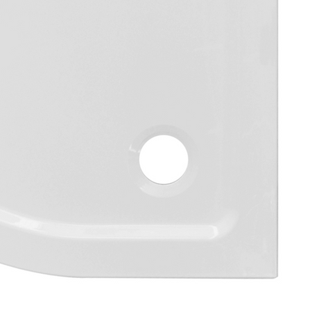 Piatto Doccia Resina Semicircolare Bianco Ultraflat altezza 3.5cm