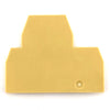 Piastra terminale per morsetto 1,5mmq beige Cabur