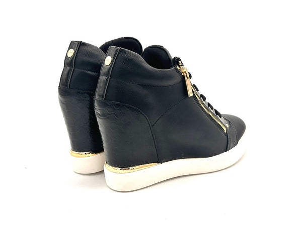 ALDO Sneakers donna TRIXIE nera con zeppa interna
