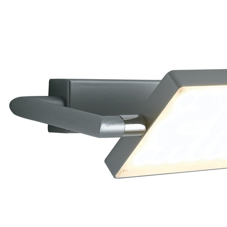Applique da parete per interno 17W a led orientabile grigia FOLIO