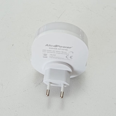 Luce notturna punto luce a led con sensore crepuscolare - spina da 10A a 220V