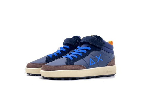 SUN68 Sneakers ragazzo Mid Genius Boy Navy Teen