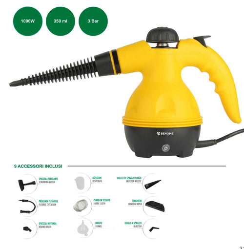 Pulitore a Vapore Multivapor Vaporiera 350ml Behome