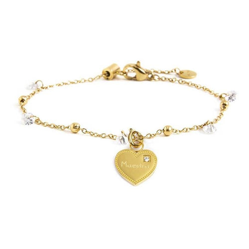 Marlù Bracciale con pendente cuore maestra