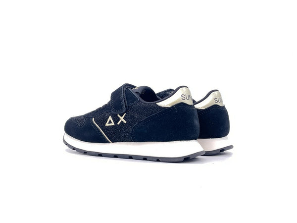 SUN68 Sneakers Bambina Nero Glitter Textile Kid