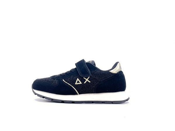 SUN68 Sneakers Bambina Nero Glitter Textile Kid
