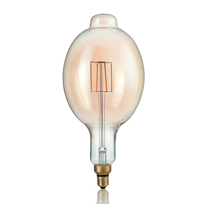 Lampadina ID-VINTAGE XL E27 4W LED 320LM 2200°K vetro ambra bombato retrò luce caldissima interno