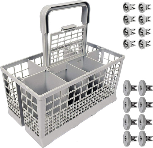 CESTELLO POSATE REX ELECTROLUX AEG ZANUSSI + 8 RUOTE SUPERIORI+ 8 INFERIORI