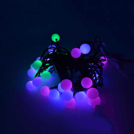 Luci di natale catena a led per interno ed esterno Sfere a led RGB