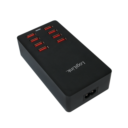 Caricatore da Tavolo a 8 porte USB 44W Nero