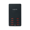 Caricatore da Tavolo a 8 porte USB 44W Nero