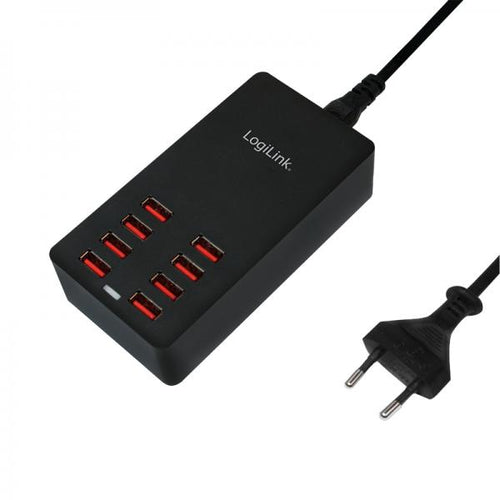 Caricatore da Tavolo a 8 porte USB 44W Nero