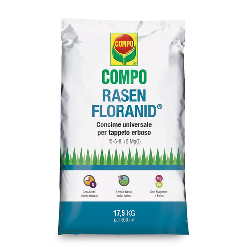 Compo rasen floranid universale concime granulare prato giardino kg.17,5 fertilizzante