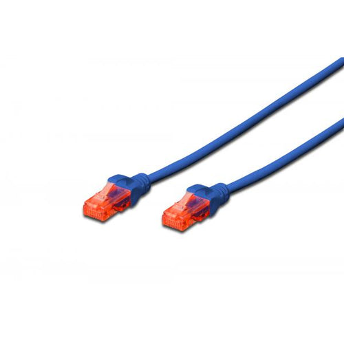 Cavo di rete Patch dritto - Non schermato - CAT. 6E - Lunghezza 25 centimetri - Blu