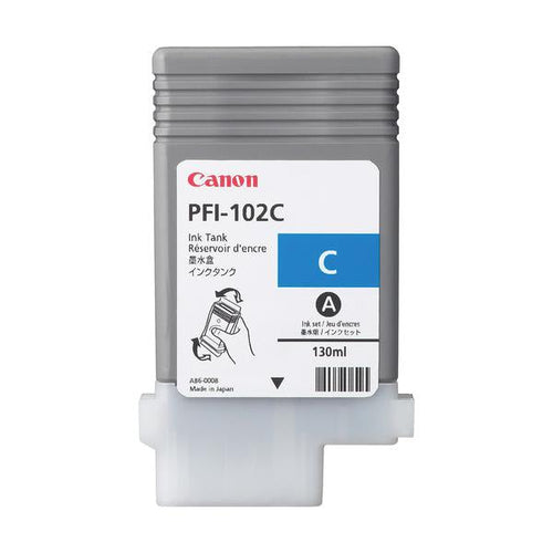 Canon PFI-102 C - 130 ml - ciano - originale - serbatoio d'inchiostro