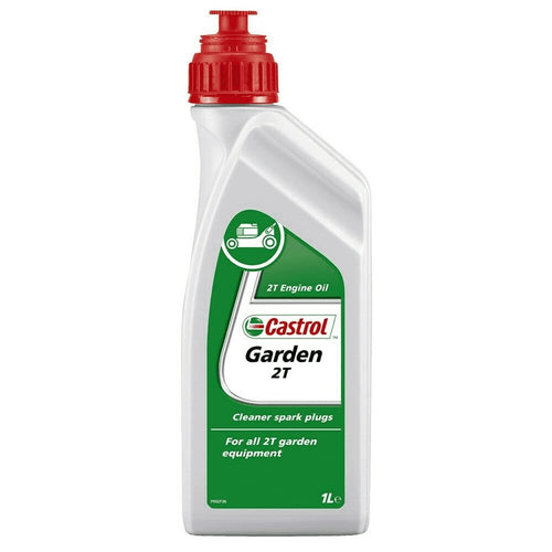 Olio lubrificante motore a miscela semisintetico Castrol Garden 2T per motosega e decespugliatore 1 lt