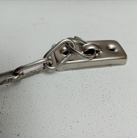 Catenella ritieni per finestre 20 cm in acciaio nichelato