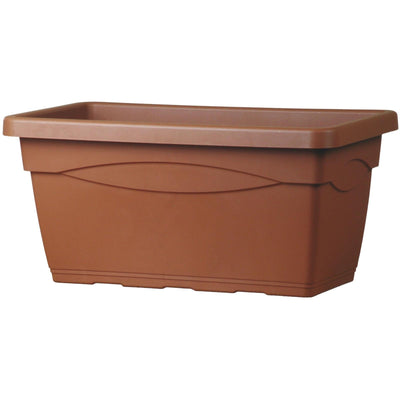 CASSETTONE BASIC CASSETTA VASO VASI VASCA FIORI RESINA COLORATI da esterno e giardino piante fiori (VASO 80 CM - TERRACOTTA)