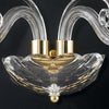 Applique Classica Cristallo Finitura Oro Lampada da Parete E14