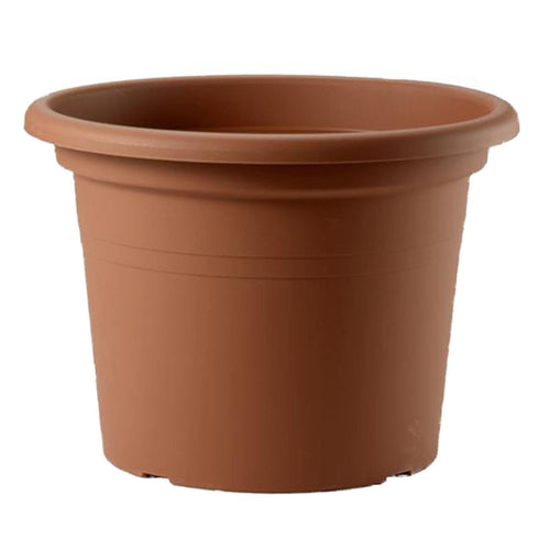 Vaso tondo in resina COLORATI da esterno e giardino piante fiori (VASO 15 CM - TERRACOTTA)