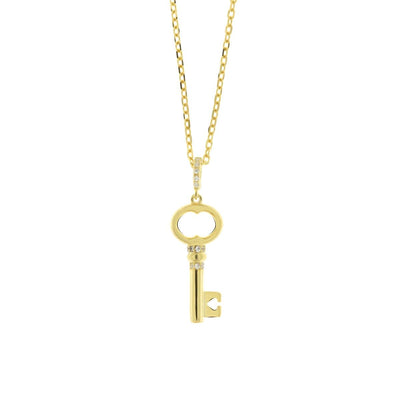 BYSIMON - Collana in Argento 925 con chiave pendente