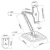 Supporto Estensibile per Tablet e i-Pad 4.7''-12.9'' da Scrivania e da Muro