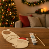 Set pittura natalizia con pennello, 6 colori, per decorazioni natalizie