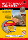 Saratoga nastro grigio ripara zanzariera da 5x200cm in fibra di vetro ritagliabile