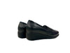 comfort Scarpa slip on donna in pelle nera con elastici C3I2250