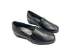 comfort Scarpa slip on donna in pelle nera con elastici C3I2250