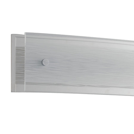 Applique Moderna Decoro Linee Rettangolare Vetro Led 15 watt Luce Naturale