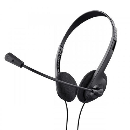 Cuffie Stereo Trust Primo Chat Headset - con Microfono - Plug 3.5mm