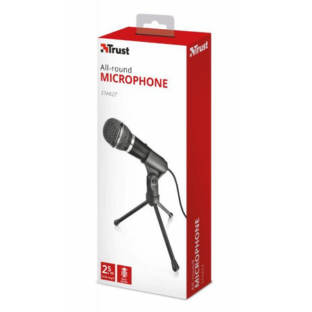 Microfono da tavolo con supporto tripode - multifunzione - Jack 3.5mm - Nero