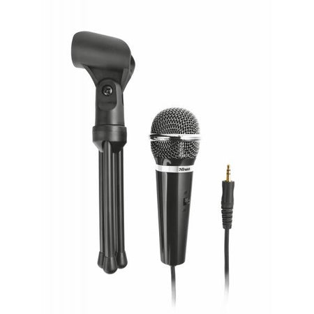 Microfono da tavolo con supporto tripode - multifunzione - Jack 3.5mm - Nero