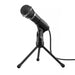 Microfono da tavolo con supporto tripode - multifunzione - Jack 3.5mm - Nero
