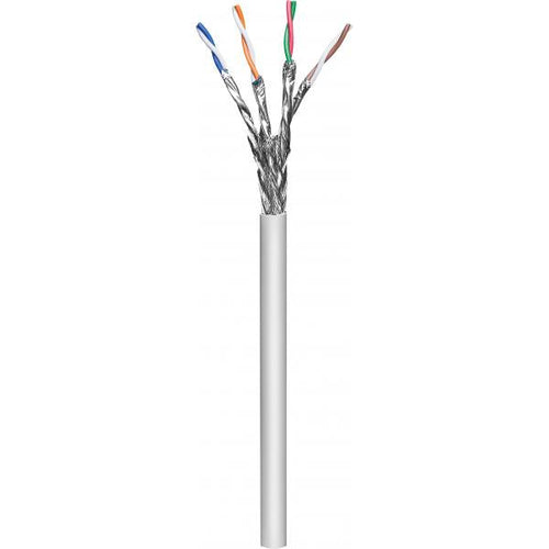 Goobay 96094 cavo di rete Grigio 100 m Cat6a S/FTP [S-STP] (goobay Patch cable CAT6a SFTP Cu grey)