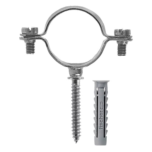 FISCHER -- COLLARINO PER TUBI 'CZV' Ø 32 mm - 10 pezzi v DF 4611670