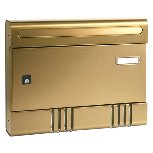 ALUBOX CASSETTA POSTALE SERIE 'SIRE' verniciato sabbia cm 36,5x7xh.29.