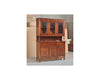 MOBILI 2G - Cristalliera 3 ante legno massello tinta noce 150 x 43 x 218 h