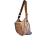 YNOT Borsa donna Hobo bag Nut con tracolla regolabile