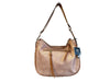 YNOT Borsa donna Hobo bag Nut con tracolla regolabile