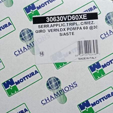 Mottura serratura ad applicare destra da 60mm con scrocco per porte legno e ferro