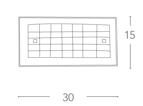 Applique Rettangolare Vetro Cornice decoro Quadri Lampada da Parete Classica E27