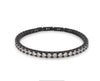 Boccadamo - Bracciale tennis nero con zirconi bianchi