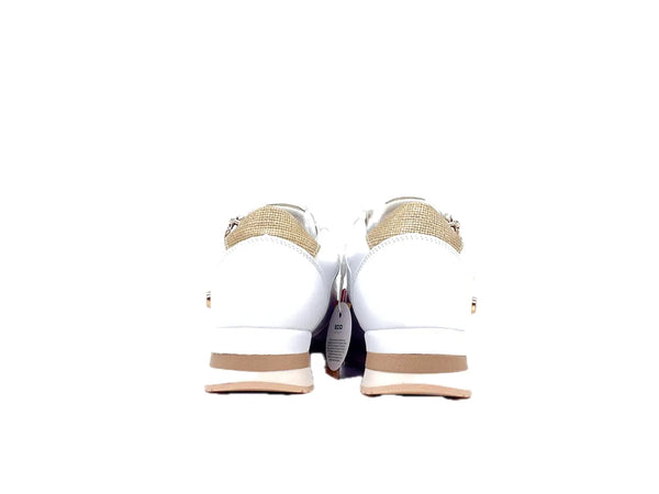 XTI Sneakers donna bianche traforate con zip