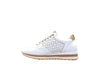 XTI Sneakers donna bianche traforate con zip