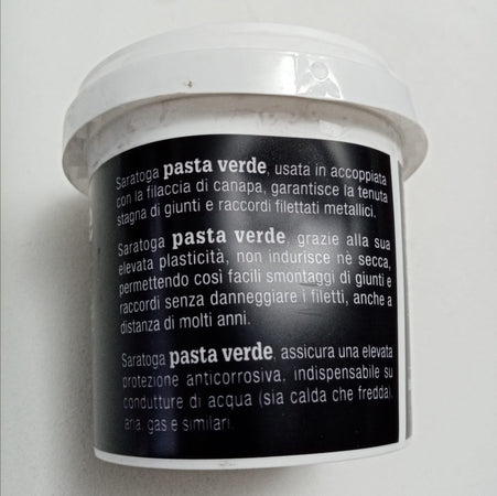 Saratoga 450gr pasta verde per giunti e raccordi filettati